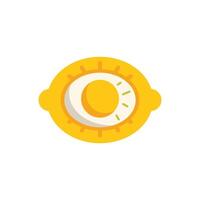 Lemon slice transforming into a vibrant summer sun vector