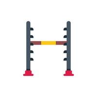 Adjustable gymnastic bar standing on white background vector