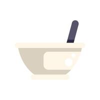 Empty mixing bowl with whisk for baking preparation vector