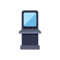 Atm machine showing blank screen for financial transaction vector