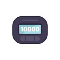 Customer queue management system showing number one hundred thousand on display screen vector