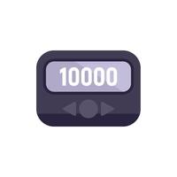 Electronic pocket pager showing number 10000 display vector