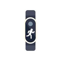 Fitness tracker displaying running man icon vector