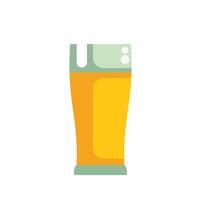 Glass of beer with foam representing good time at the pub vector