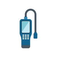 Digital gas analyzer measuring instrument detecting methane leak vector