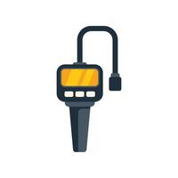 Digital manometer pressure gauge meter icon showing pressure using fluid displacement for plumbing hvac and mechanics vector