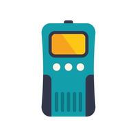 Electronic device showing blank screen with buttons and lines design vector