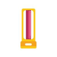 Ultraviolet lamp standing on a white background vector