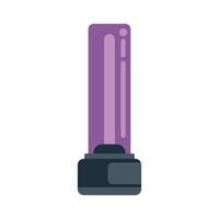 Ultraviolet lamp standing on a white background vector