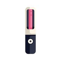 Electronic cigarette modern vaporizer device with battery mod icon vector