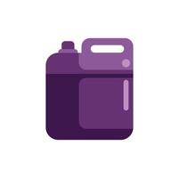 Purple plastic container for liquid showing minimal design vector