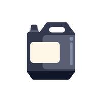Plastic jerrycan showing empty label space for products like liquid soap vector