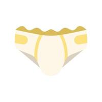 Baby diaper lying on white background vector