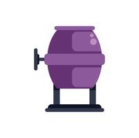 Purple lottery machine generating random combinations for gambling vector