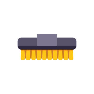 Cleaning brush with plastic handle for scrubbing and washing