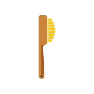 Wooden brush with natural bristles for body care routine