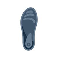 Orthopedic insole providing arch support for comfortable walking and running vector