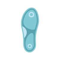 Orthopedic insole providing arch support for comfortable walking and running vector