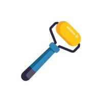 Jade roller massager tool for skincare routine promoting skin elasticity vector