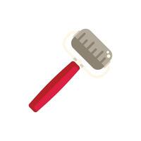 Lint roller removing dust and hair with red handle vector