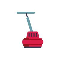 Floor polisher machine is cleaning and polishing the floor vector