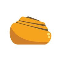Freshly baked cinnamon roll with swirls of flavor waiting to be enjoyed vector