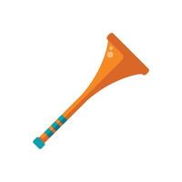 Plastic vuvuzela making noise at sporting event vector