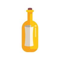 Message in a bottle floating on the ocean waves of time vector