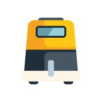 Yellow auto rickshaw taxi cab rear view flat icon vector