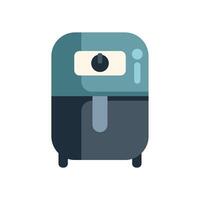 Modern deep fryer with timer setting for cooking vector