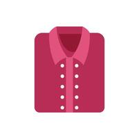 Folded shirt with buttons displaying fashion style vector