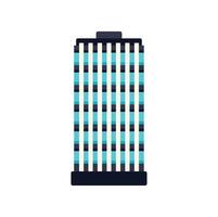 Modern office building facade featuring geometric pattern of windows vector