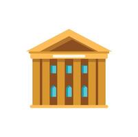 Big government building with columns standing proudly vector