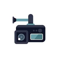 Dashcam recording road with built in gps tracking system vector