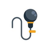 Sphygmomanometer measuring blood pressure using inflatable cuff vector