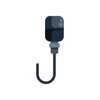 Clip on lapel microphone with wire hanging down vector