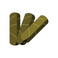 Three cuban cigars forming abstract triangle shape vector