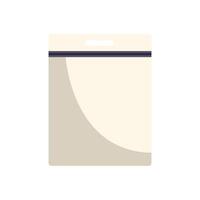 Blank vertical identity card holder with place for badge inserting vector