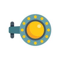 Bathyscaphe exploring the depths of the ocean with big round window vector