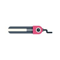 Hair straightener showing curling iron concept icon vector
