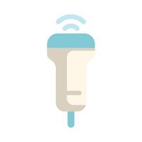 Wireless barcode scanner sending data icon design vector