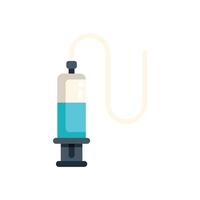 Medical syringe icon representing healthcare and vaccination vector
