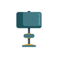 Interactive whiteboard for modern classroom or business meeting vector
