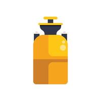 Modern water cooler with a bottle on top standing on the floor vector