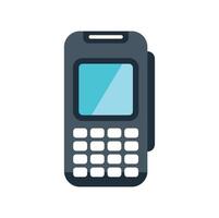 Mobile pos terminal accepting contactless payment using nfc technology vector