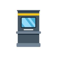 Atm for withdrawing money from bank account vector