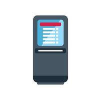 Payment terminal accepting contactless payment using nfc technology vector