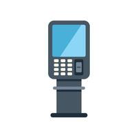 Modern payment terminal accepting contactless payments vector