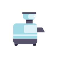 Modern electric juicer extracting juice from fruits and vegetables vector