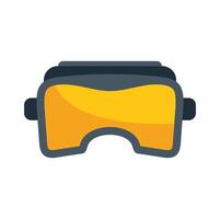 Virtual reality glasses simulating augmented reality experience vector